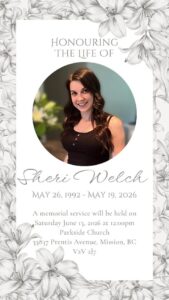 Sheri Welch Mission, BC Obituary, Death